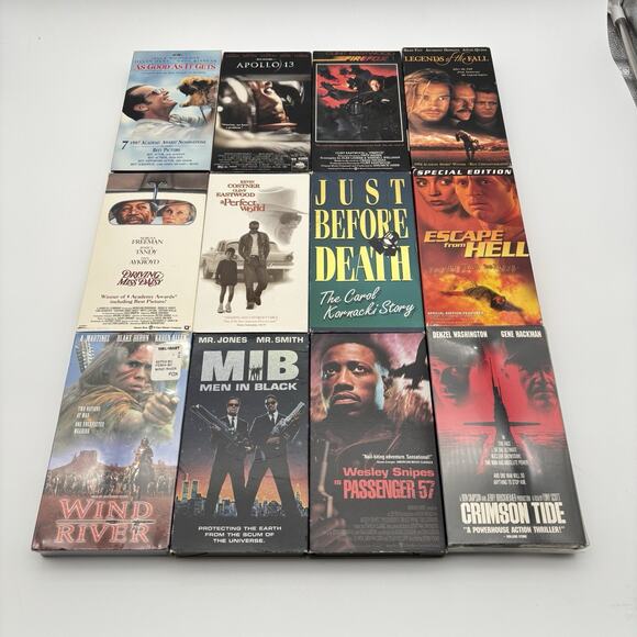 Other - Lot Of 12 VHS Movies - Classics/Blockbusters - Drama Action Suspense - Pre-owned